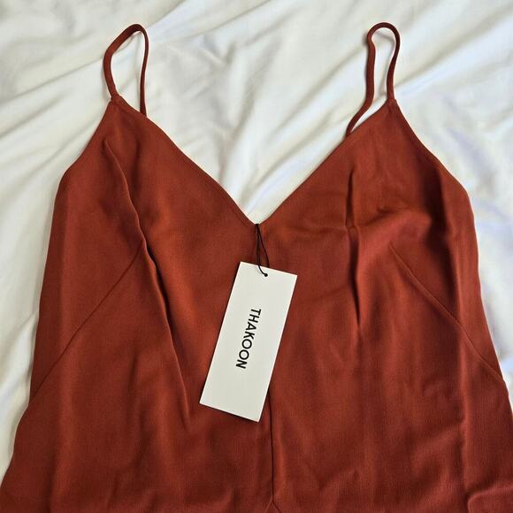NWT Thakoon Women's Dresses, Rust Slip Dress, Size 6 - Picture 10 of 12